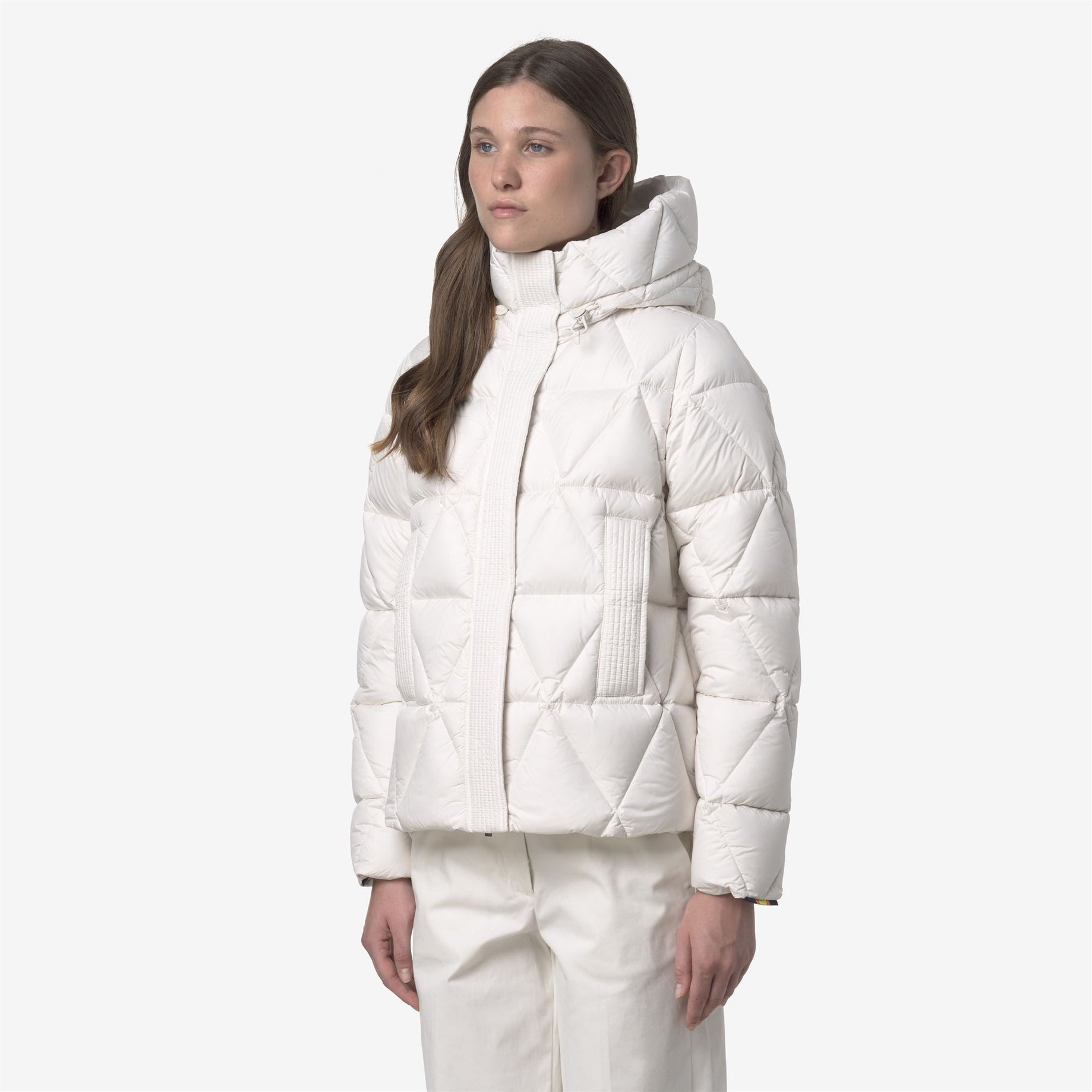 K-WAY Giubbino Donna LETHILLE THERMO MICROFIBER K7136KW White Gardenia Combo B2Z (3)