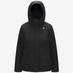 K-WAY Giubbino Donna LIL SOFT TOUCH MARMOTTA K71324W Black P-Blue A AL8