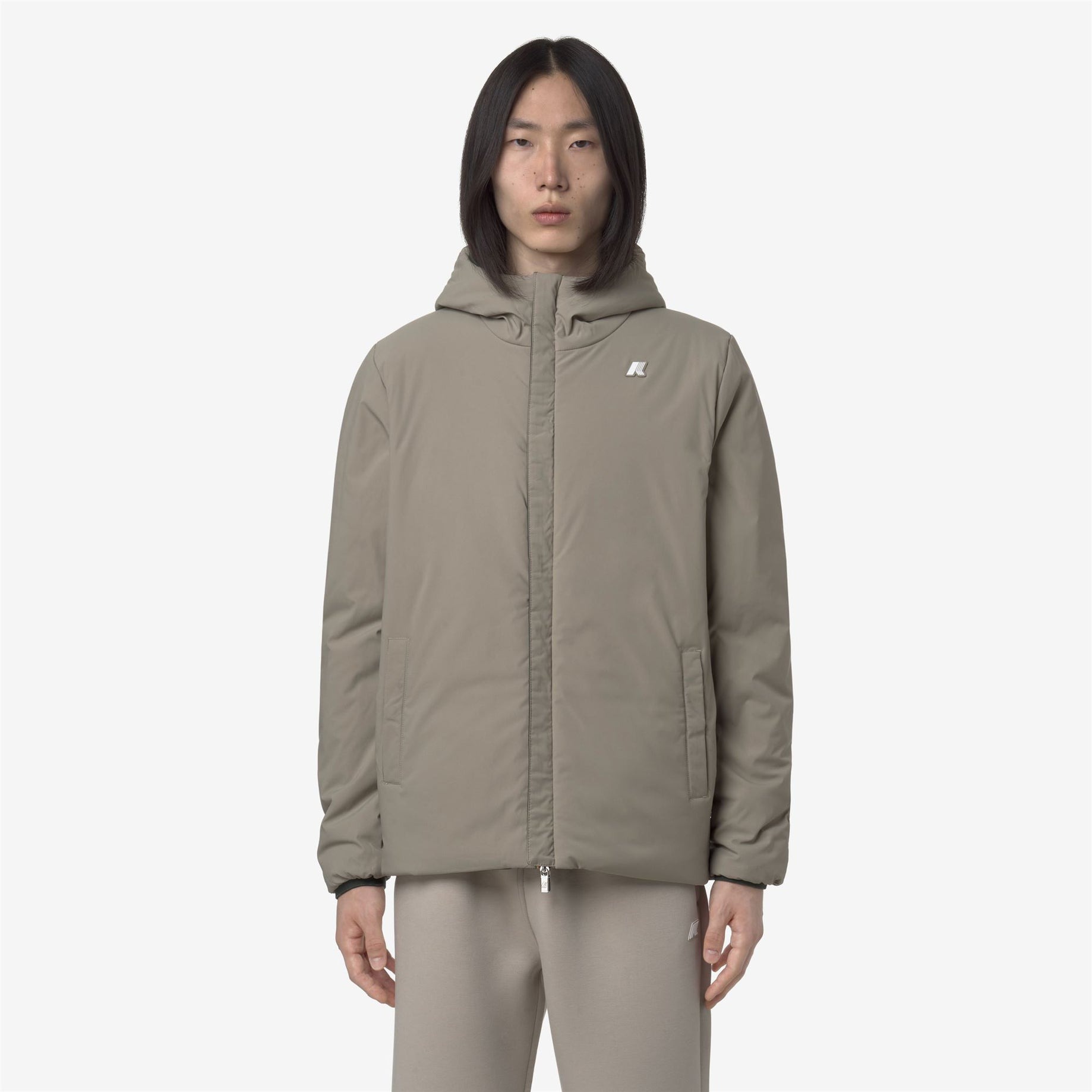 K-WAY Giubbino Uomo JACK ST WARM DOUBLE K6128VW Green Blackish Green Oak B2P (5)