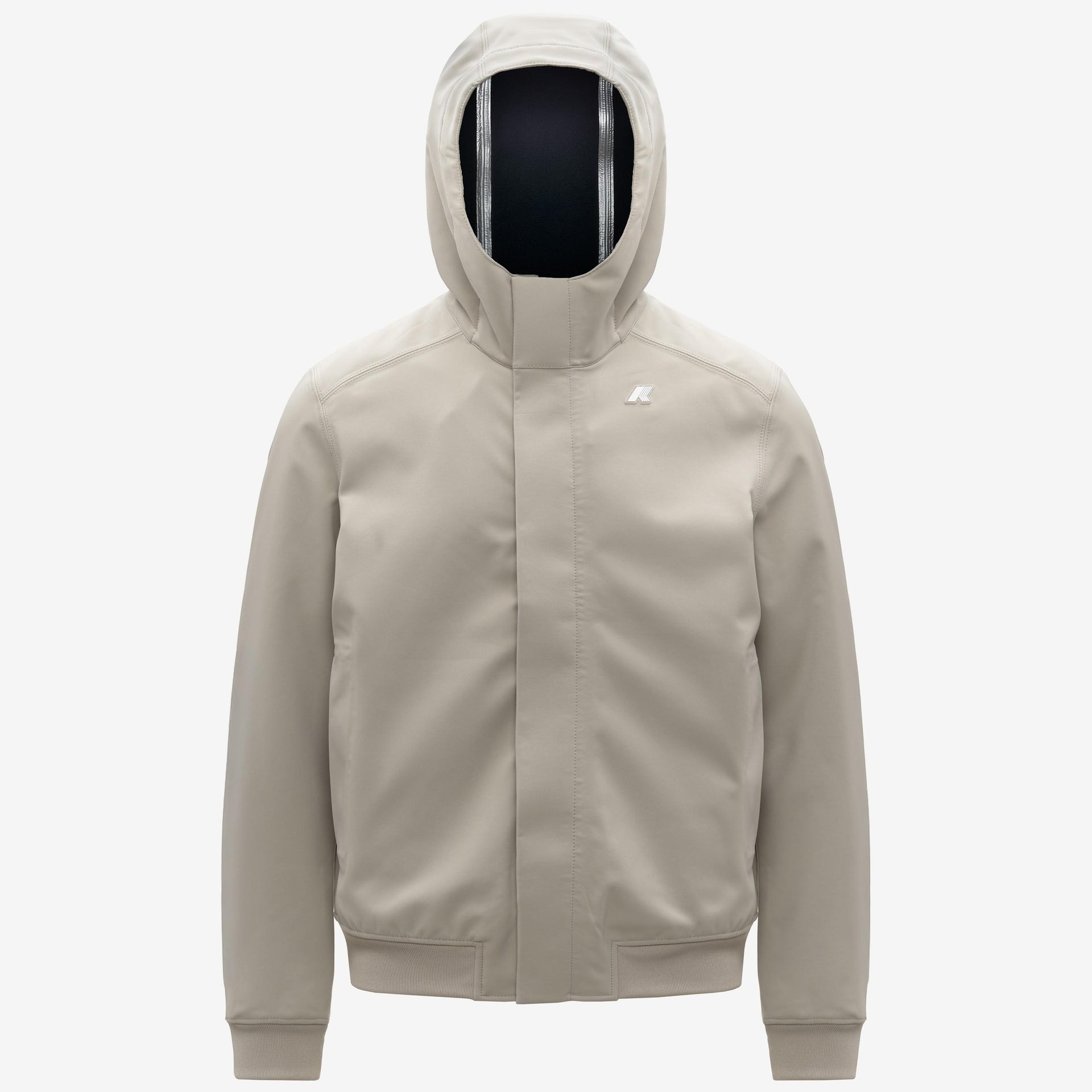 K-WAY Giubbino Uomo JOACHIM BONDED K3135KW Beige Cashmere Blu Depth B2A