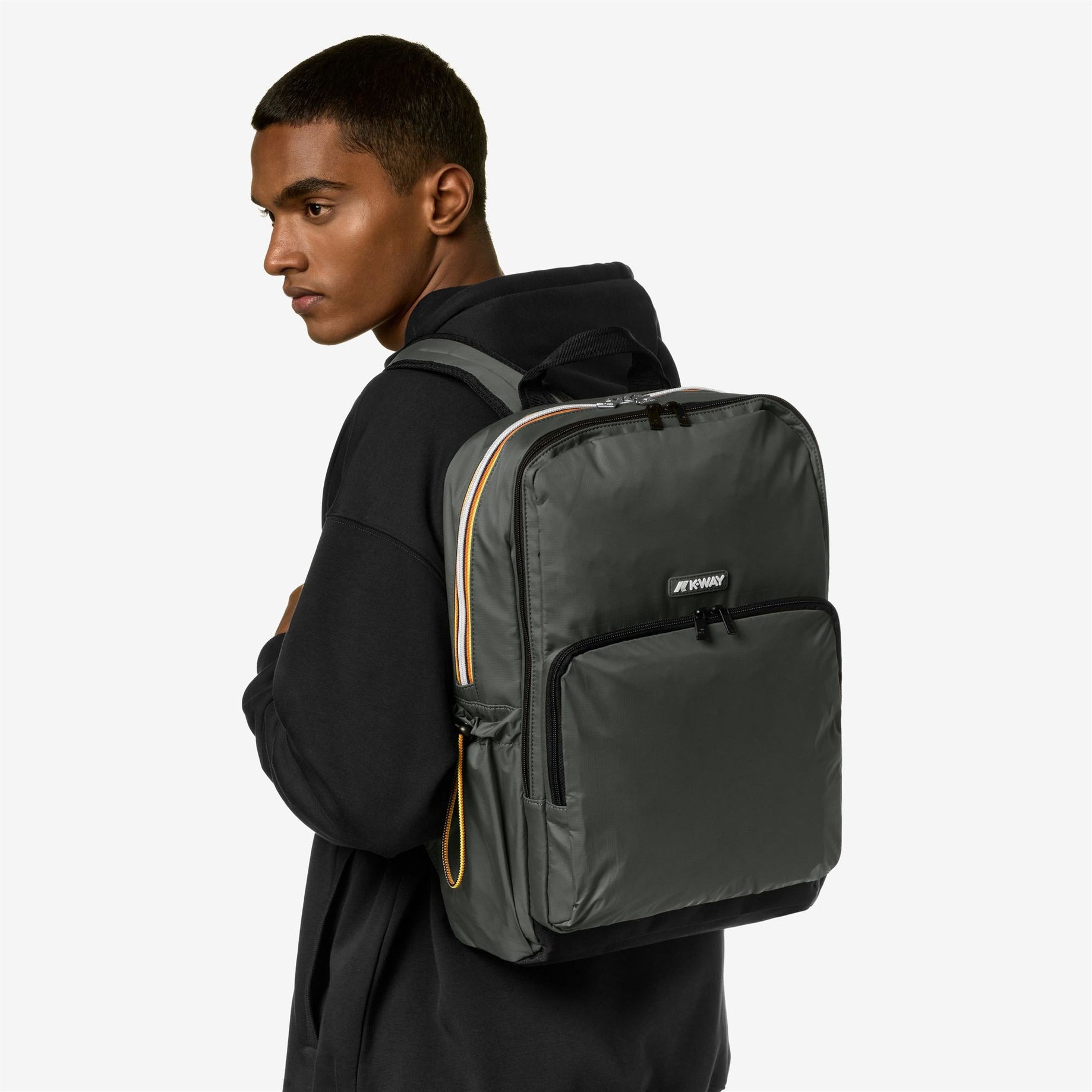 K-WAY Zaino Uomo GIZY K4112XW Green Blackish WMR (2)