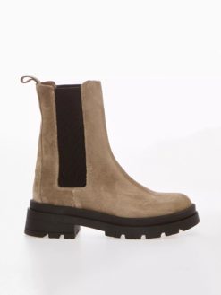 OVYE' Tronchetto Chelsea Boot In Camoscio NI7730CAM Taupe