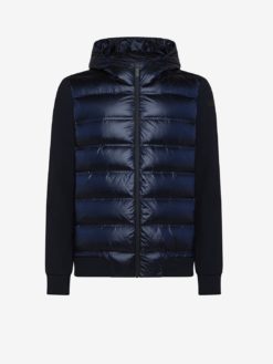 RRD Roberto Ricci Designs Giubbino Uomo Surflex Winter Duck Hood Zip Soft Jkt W25172 Blue Black 60