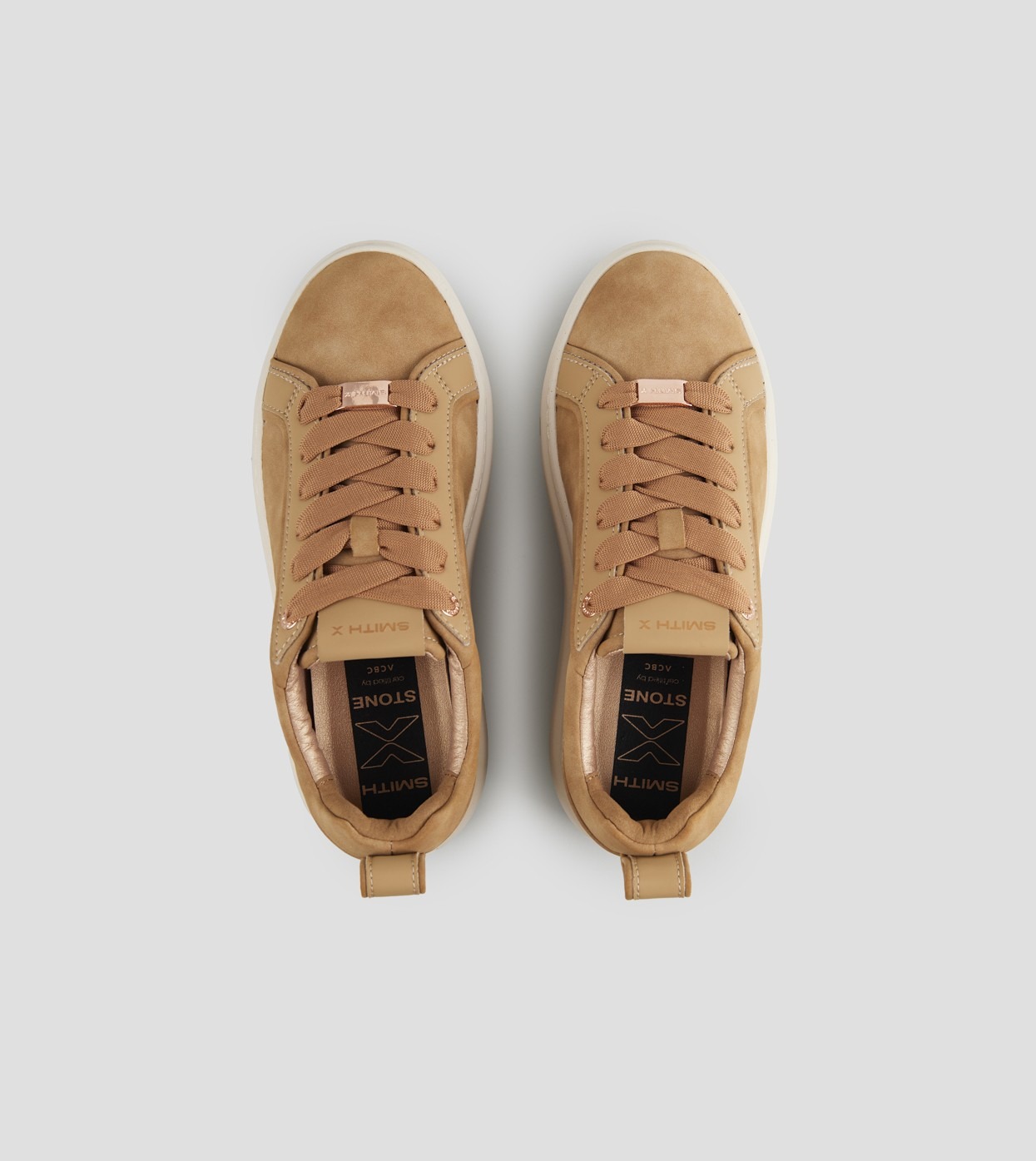 SMITH X Sneakers STONE HIGH WOMAN SXBCHSW9503CNG Cognac (1)