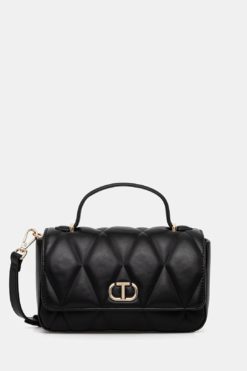 TWINSET  Borsa Piccola Trapuntata EcoPelle 252TB7054 Nero