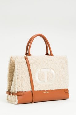 TWINSET  Borsa Tote Tracolla 252TB7330 Parchment
