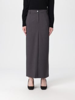 TWINSET Gonna Lunga a Matita 252TF2041 Grigio Melange
