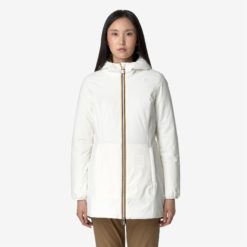 K-WAY Giaccone Donna DENISE ST WARM DOUBLE K6128UW White Gardenia Green Oak BCD