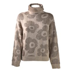 ALESSIA SANTI Maglia Donna Dolcevita 521SD53045 Beige Corda