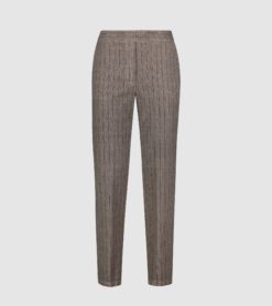 ALESSIA SANTI Pantalone Donna Azzurra  Gessato 521SD25004 Resina