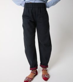 ALESSIA SANTI Pantalone Donna Cotone e lana gessato 521SD25041  Blu