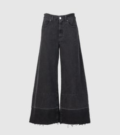 ALESSIA SANTI Pantalone Jeans Donna largo 521SD26002 Denim Nero