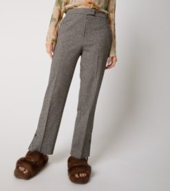 ALESSIA SANTI Pantalone Donna Spinatino 521SD25017 Beige Nero