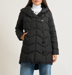 ALESSIA SANTI Piumino 3/4 Sintetico 521SD35023 Nero Diamante