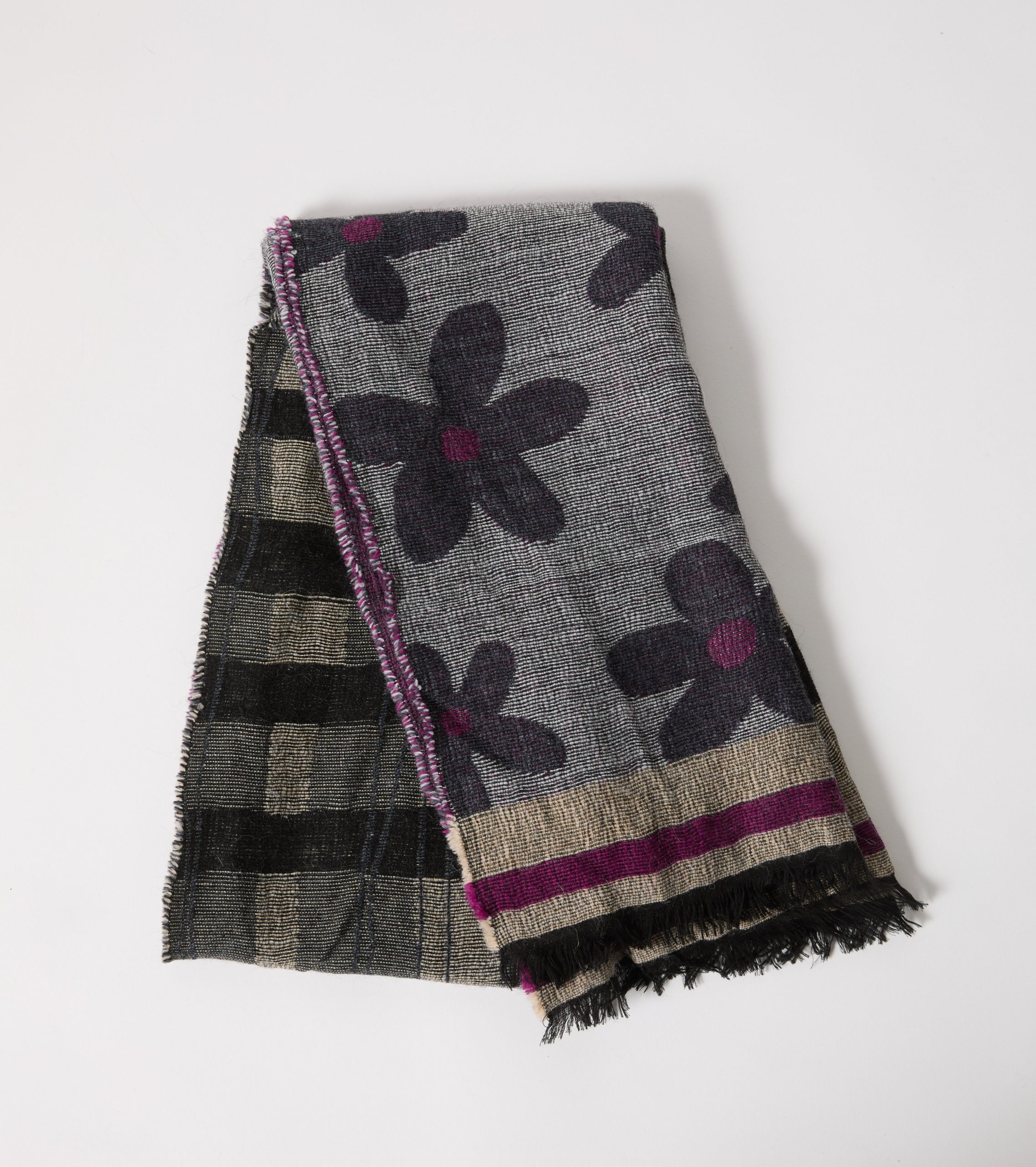 ALESSIA SANTI Sciarpa 521SD95005 Grafite Grigio (2)