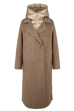 BOMBOOGIE Cappotto lungo Donna CW9147TWLA5 Taupe 172