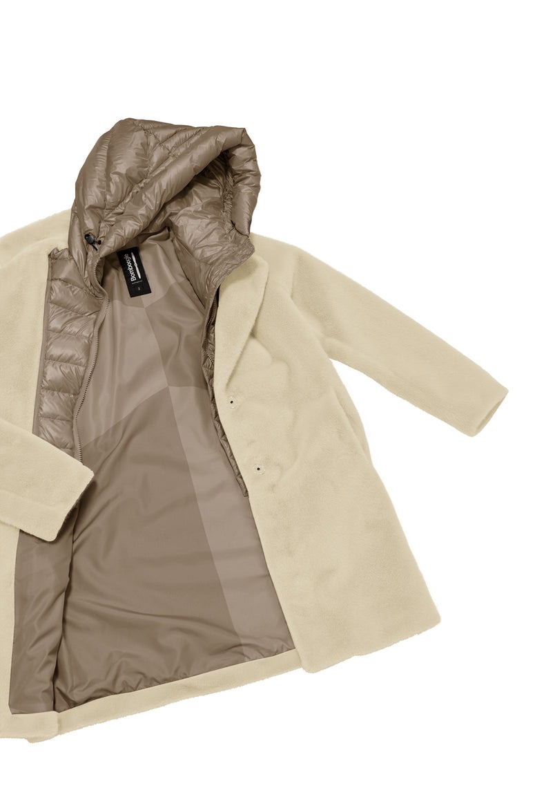 BOMBOOGIE Cappotto lungo Donna Odessa Overcoat CW6570TFSB5 White Swan 161 (3)