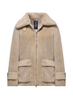 BOMBOOGIE Giacca corta in pelliccetta sintetica Donna GW9190TFSB5 Sandshell 180