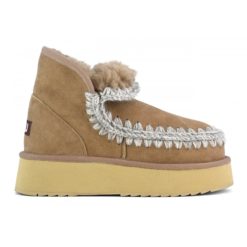 MOU Mini Eskimo Platform Boot Dark Stone