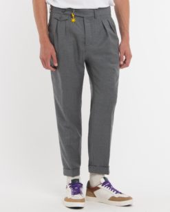 MANUEL RITZ Pantaloni 3932P1668 250501 Grigio Chiaro 97