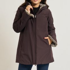 SUNS Parka Donna Marmolada Fur GBS53020D Dark Brown