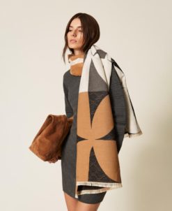 TWINSET Stola jacquard Oval T 252TA4270 Mix Land