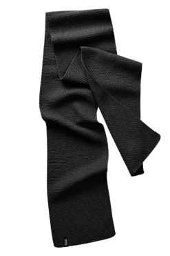 BOMBOOGIE Sciarpa unisex in maglia in misto lana WU8295TZW3  Black 90