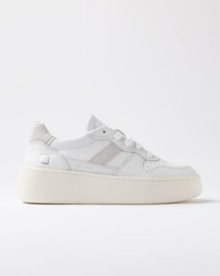 D.A.T.E. Sneakers Donna COURT PLATFORM VINTAGE CALF WHITE