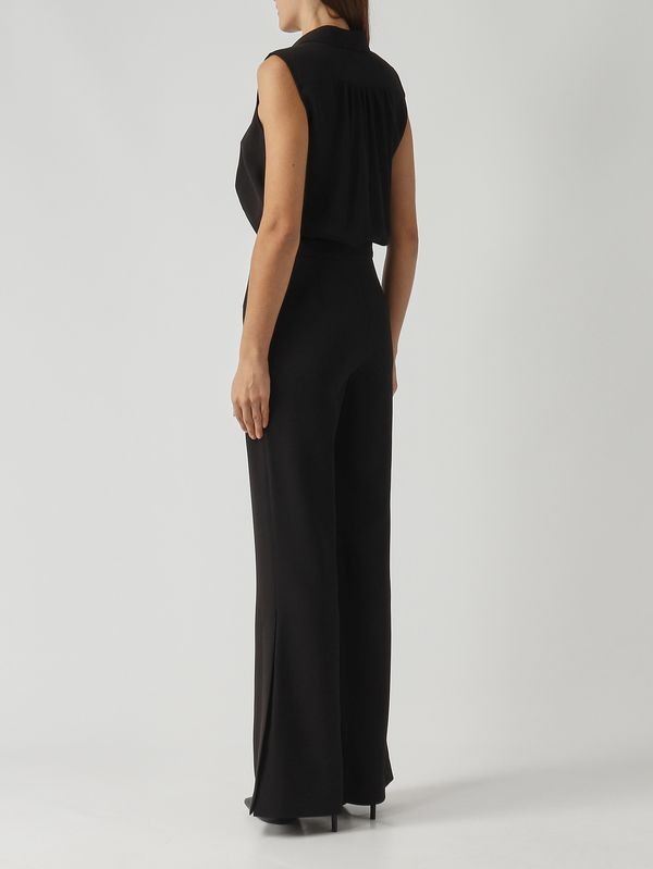 TWINSET Blusa e pantaloni in crepe cady con Oval T 252TP2282 Nero (3)